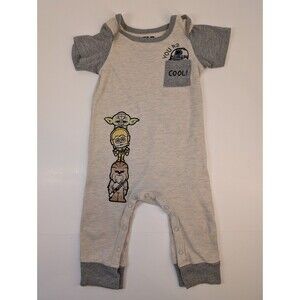 Size 12M Star Wars You R2 Cool Gray One Piece LucasFilm (C)
